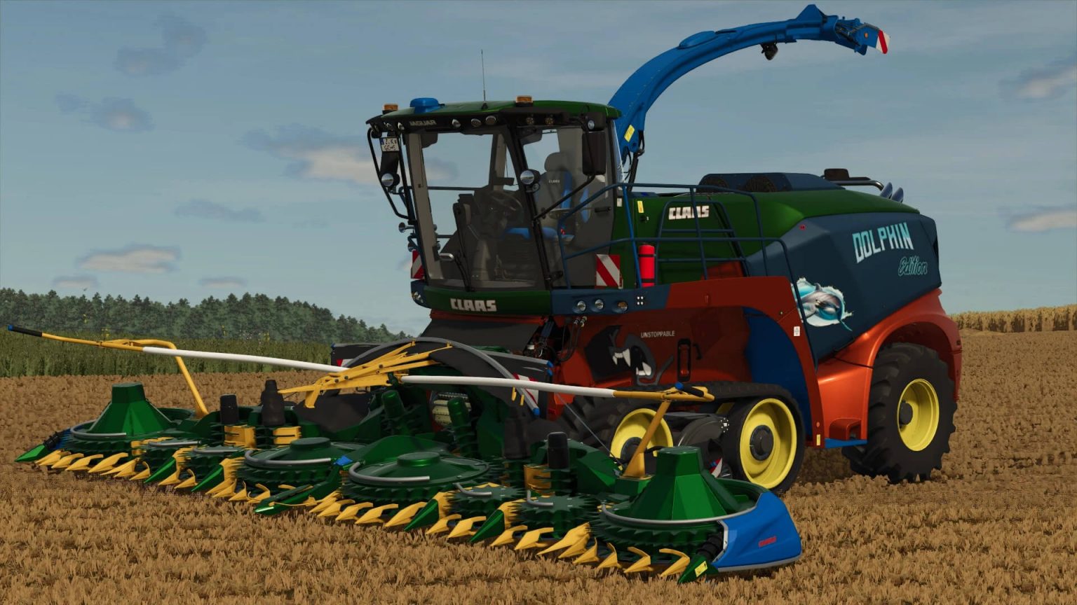 Claas Jaguar 990 & Evion 450 Dolphin Edition v1.0