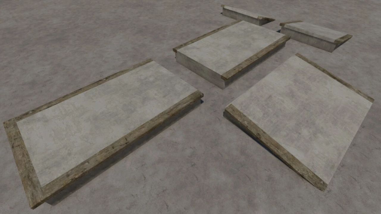 FS25 - Concrete ramps and platforms Pack v1.0 | FS25 Mods, Farming ...